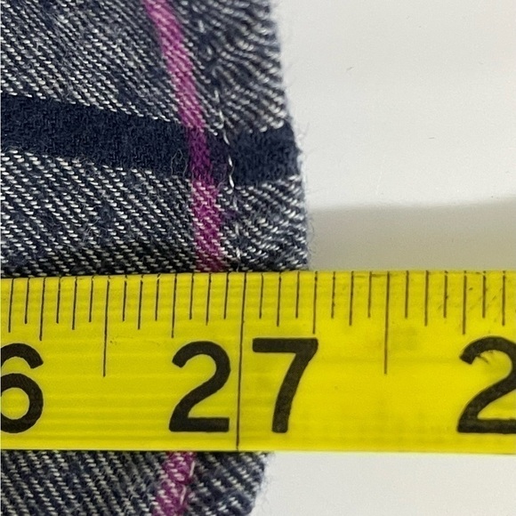 Falls Creek sz lg shirt button down in blue and white plaid - Picture 8 of 14